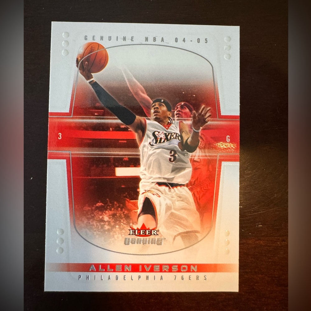 2004-05 Fleer Genuine Allen Iverson #8 76ers